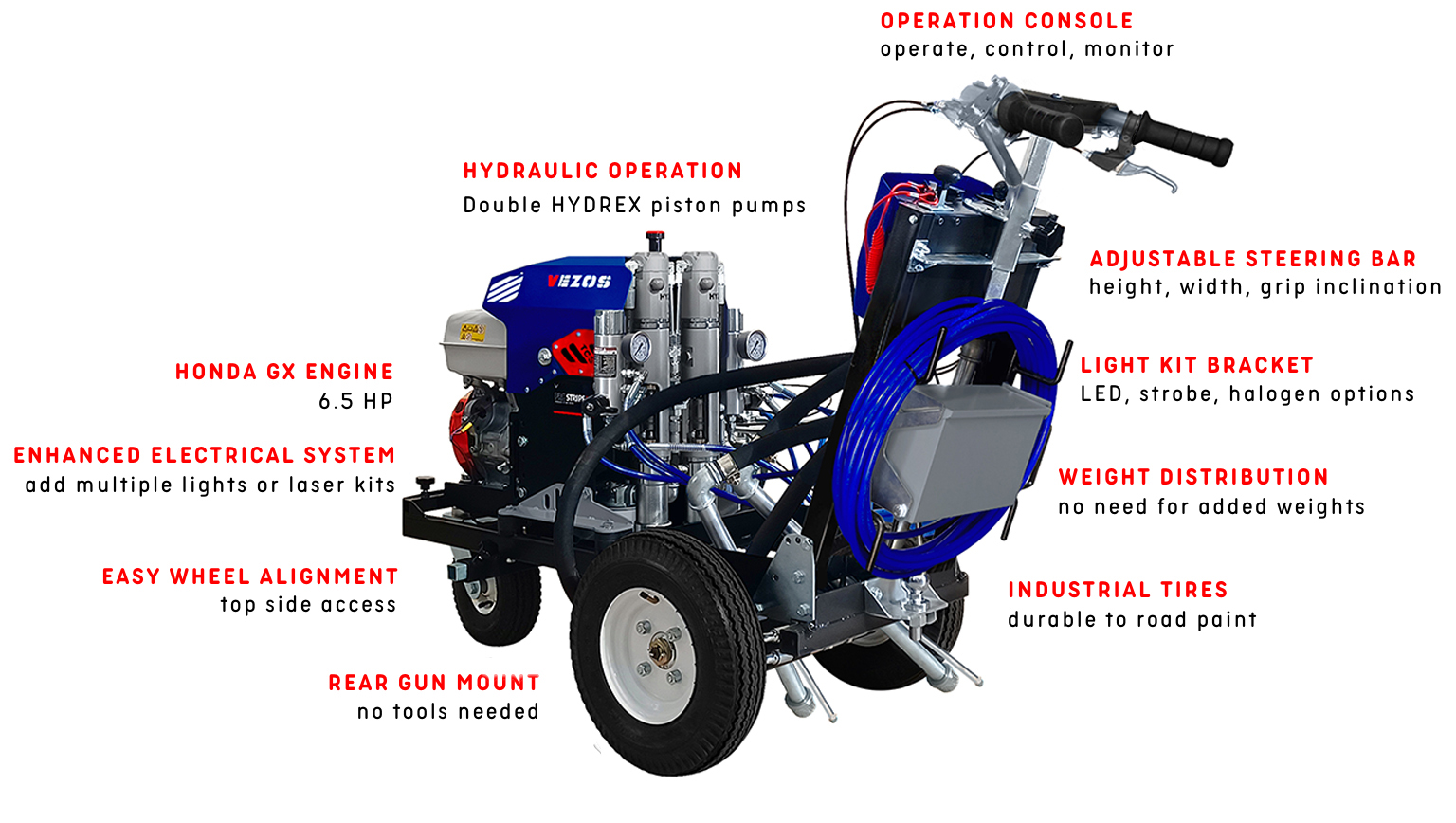 line striper vezos prostripe 300 - dual color