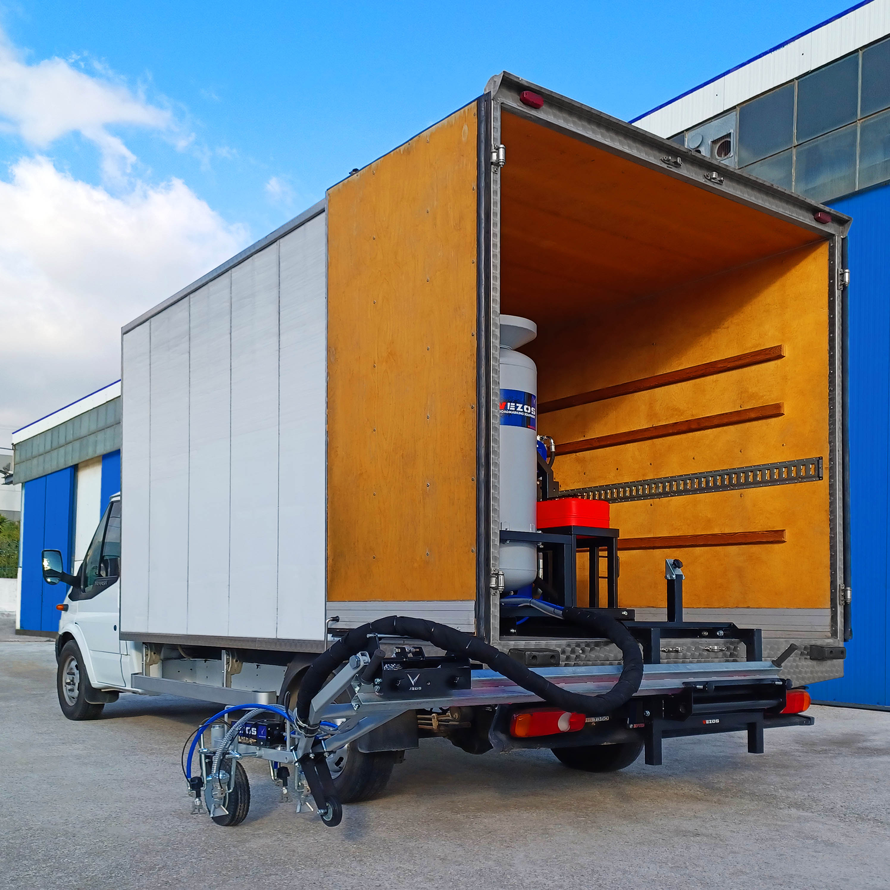 Line Striping Truck - Road Marking Truck - Line Marking Truck