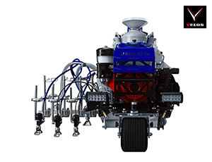 Self Propelled Line Striper PROSTRIPE 400 SP LINEMATIC DC - Selective Steering - 3 Paint Gun