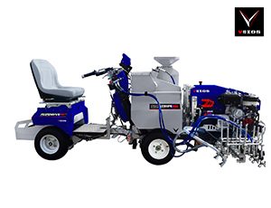 Self Propelled Line Striper PROSTRIPE 400 SP LINEMATIC - Selective Steering - 2 Paint Gun with FLIPDRIVE TB Rider