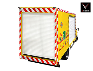 VEZOS ROADMASTER 5 line striping and road marking truck (1 pump)