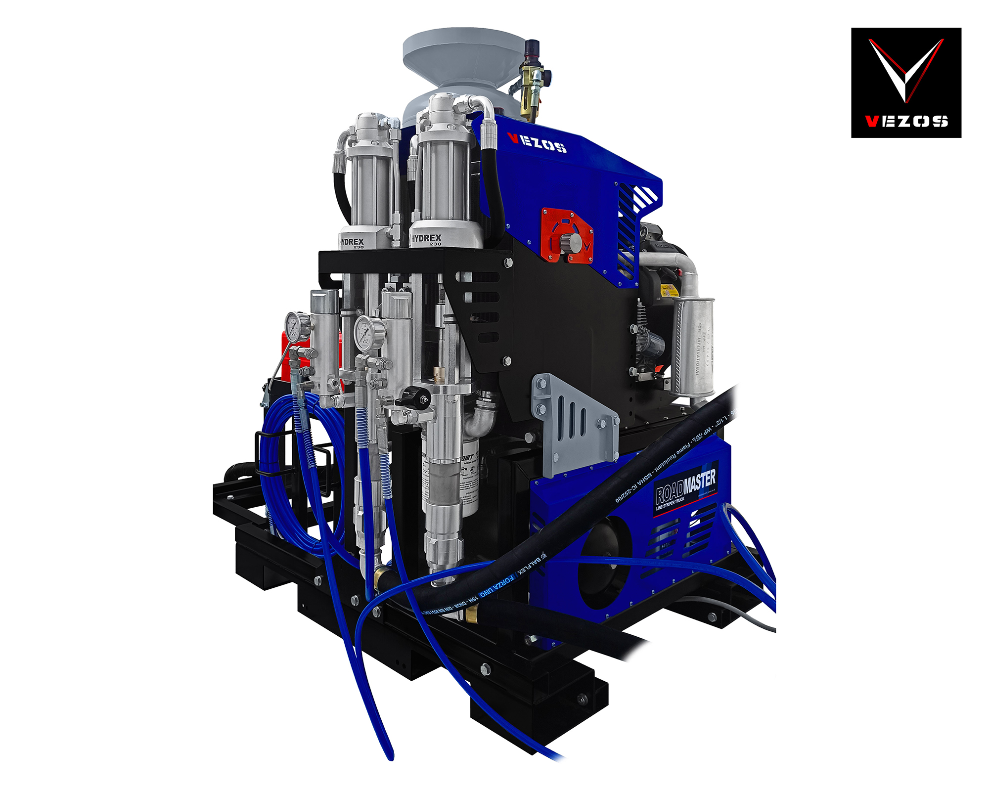 VEZOS RM 5.0 Truck Mounted Line Striping Kit (2 Paint Pumps)